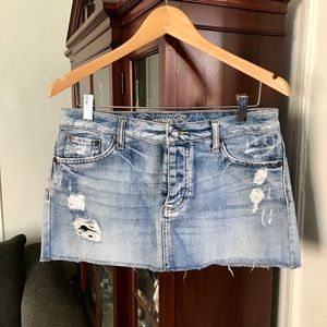 American Eagle Distressed Mini Skirt